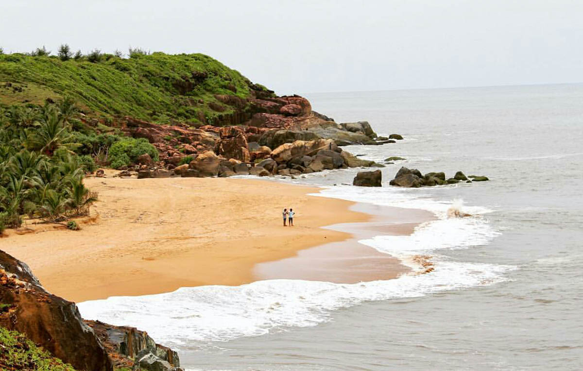 Tranquil beach in Gokarna