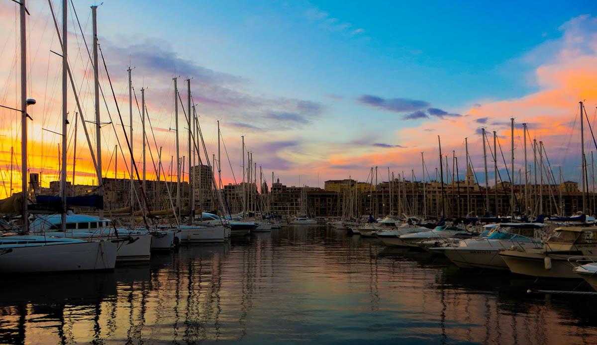 Le Vieux-Port's gorgeous sunset