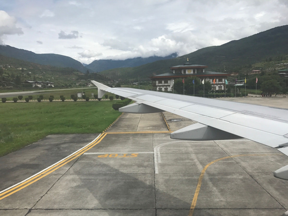 Landing at Paro