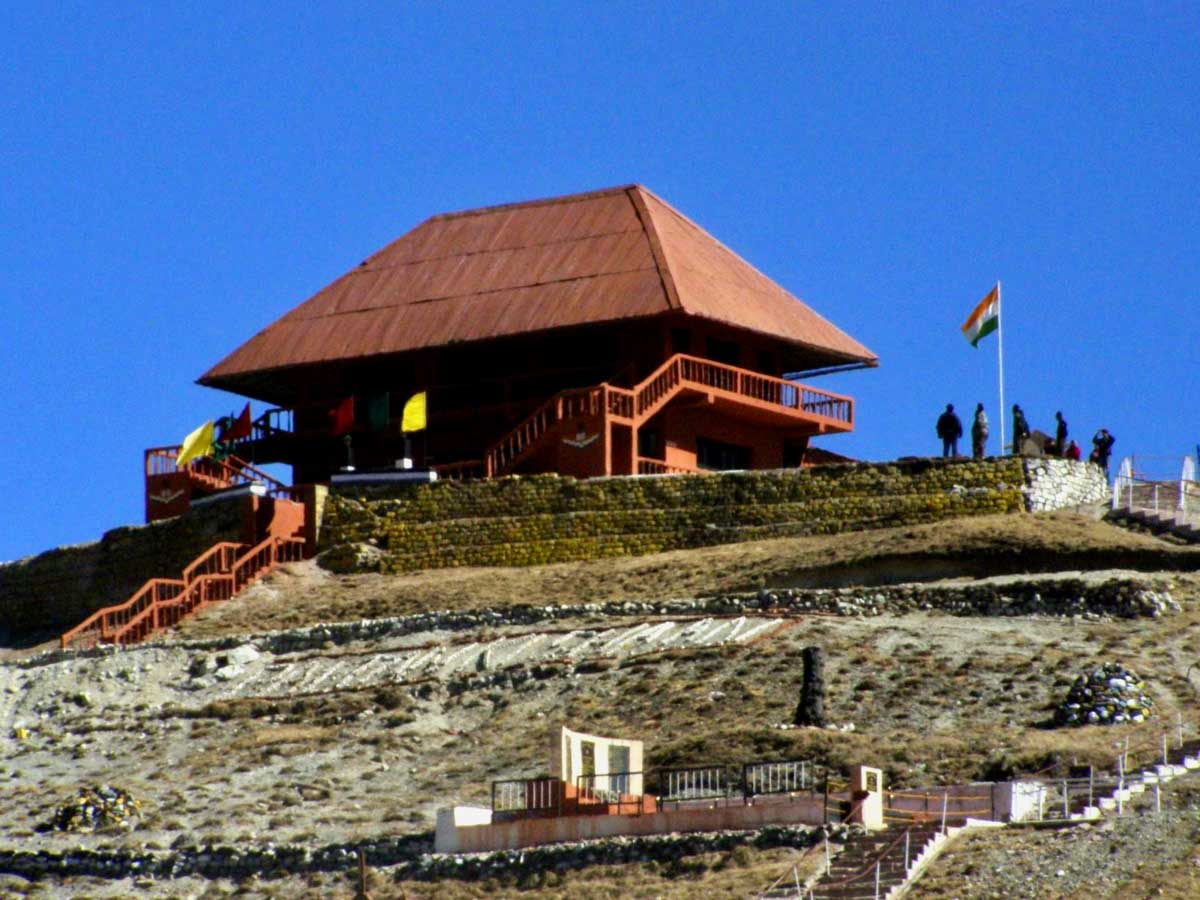 The Indo - China border at Nathula