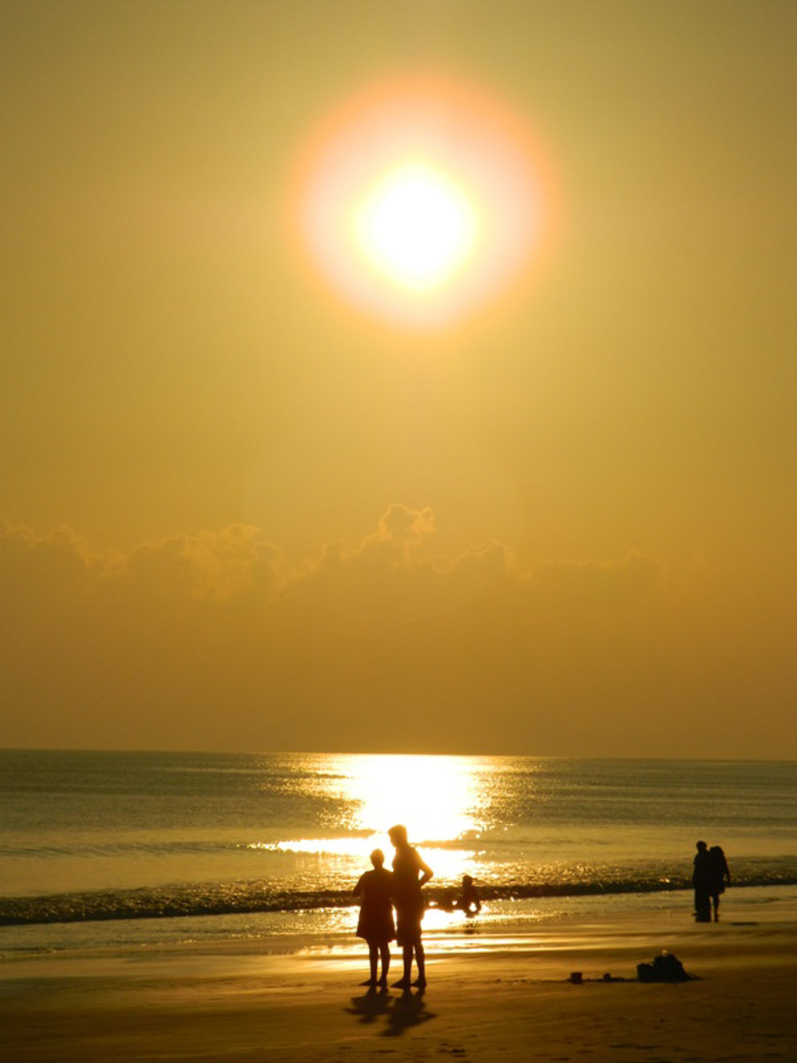 At Radhanagar Beach