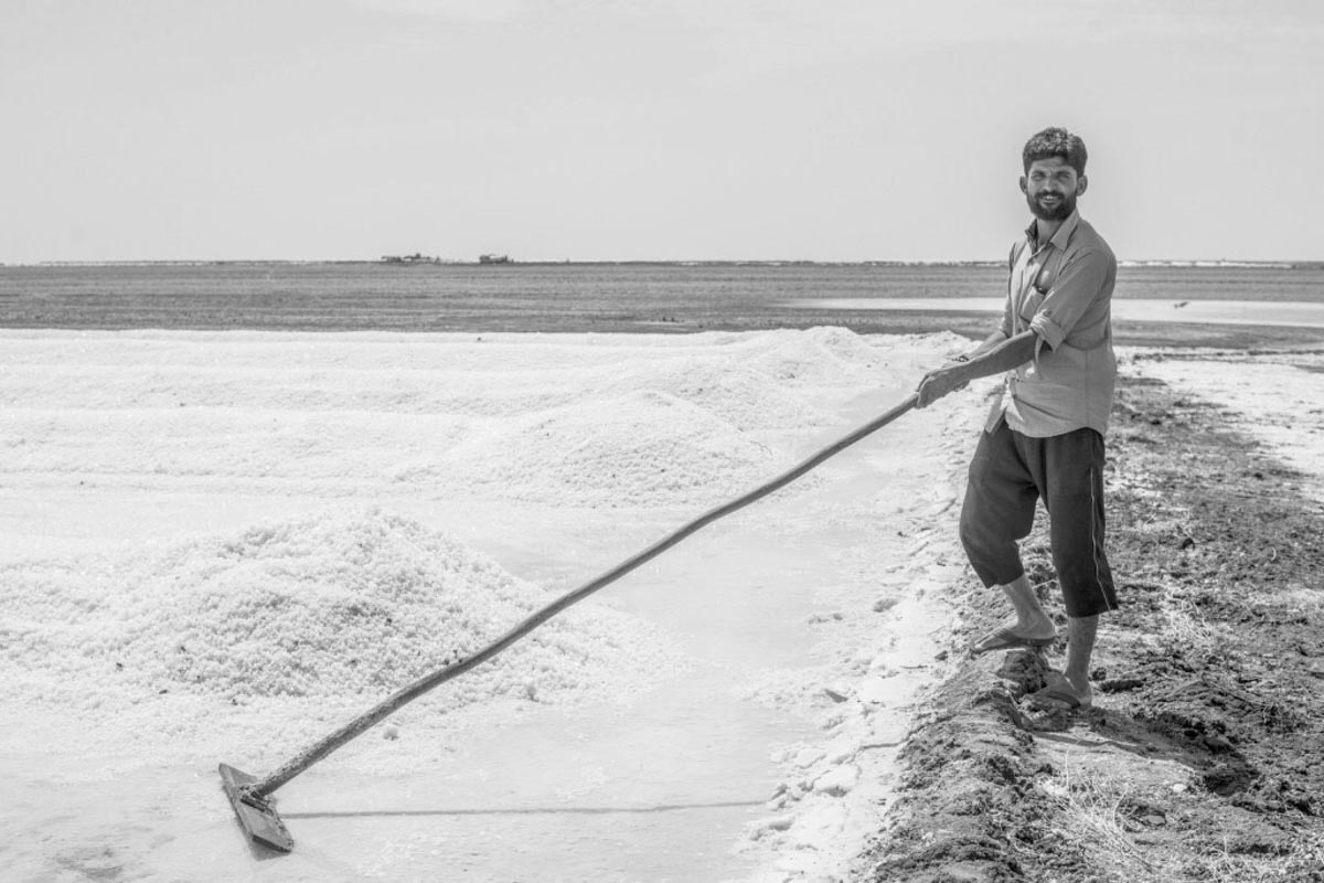 Salt mounds, Little Rann of Kutch