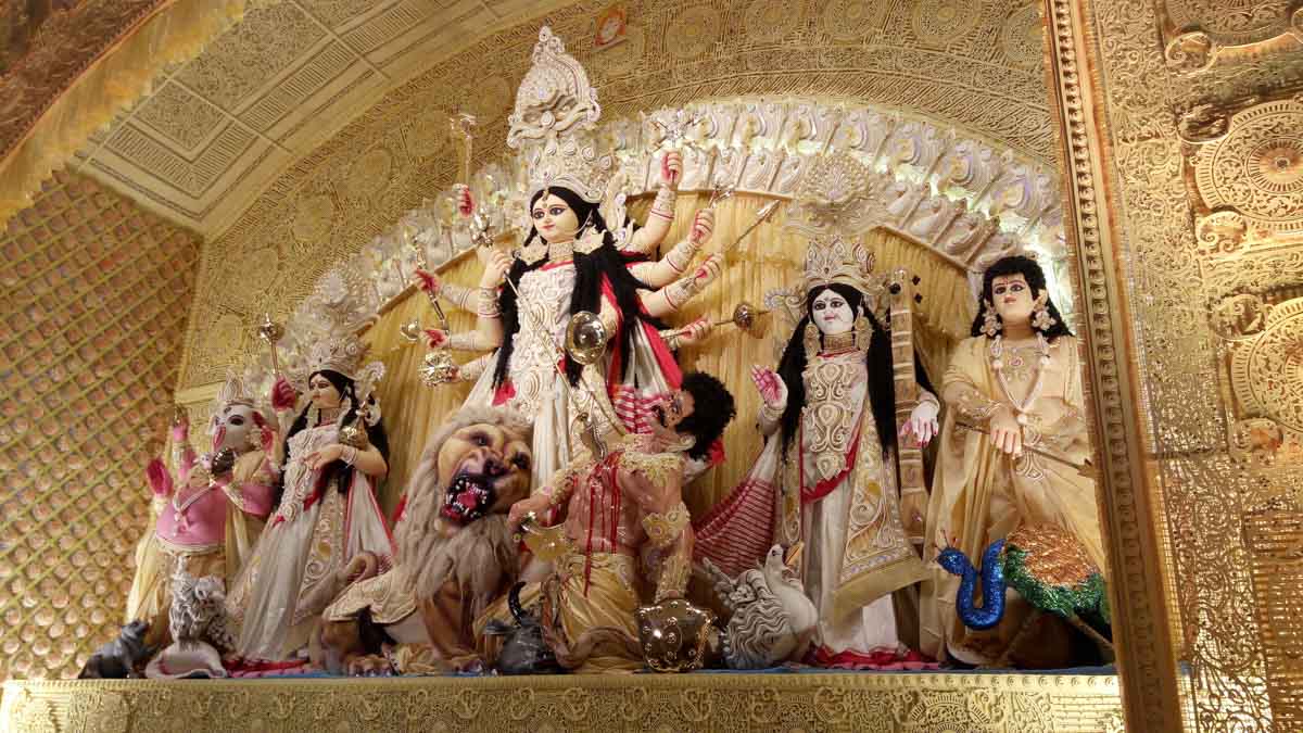 Goddess Durga and her family