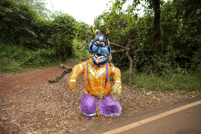 Goa Diwali - Narakasura effigy