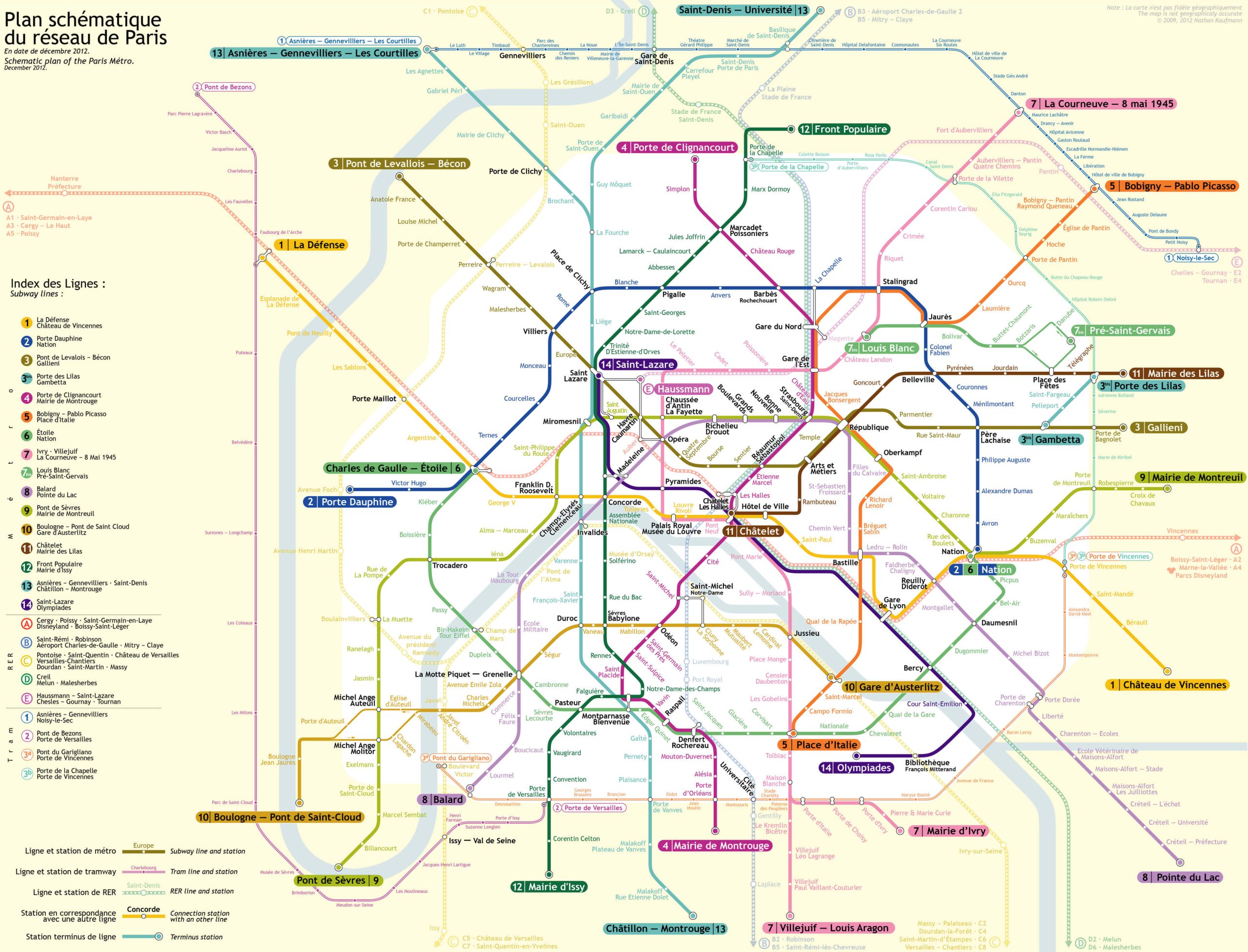 map of paris metro